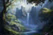 digitally paint fantasy landscape