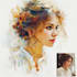 do a watercolor digital portrait