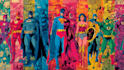 design an amazing superhero pop art