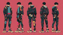 design anime character , cyberpunk character