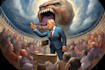 do a political cartoon art