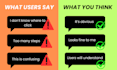 test your website as a first time user and find confusing issues