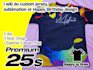 do custom jersey, sublimation or happy birthday design