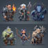 design 2d game art characters creatures environment icons