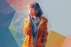 design professional geometric low poly illustration
