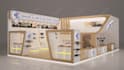design a professional exhibition stall
