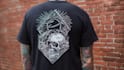 create linocut t shirt design for brands