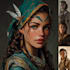 create fantasy character portrait art
