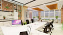 create a modern interior, exterior, and facade design