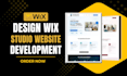 do wix studio website development, wix website design and redesign