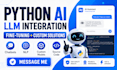 fine tune llms and build custom ai models using python