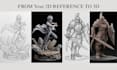 convert 2d image to 3d model, miniatures, stylized 3d character for 3d printing