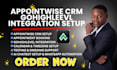 setup appointwise gohighlevel crm automation workflow landing page sales funnel