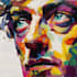 paint expressive colorful abstract portraits