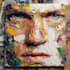 make abstract painting art or color abstract portrait