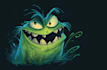 design horror cartoon characters and creatures