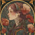 create illustrations in art nouveau style