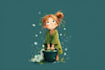 draw a digital illustration, children illustration