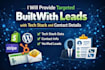 provide targeted builtwith leads with tech stack and contact details
