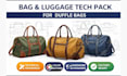 soft goods designer backpack techpack handbag techpack duffel bag  and wallet