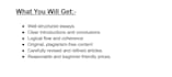 write clear and well structured essays and academic articles