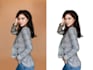 do professional model hair masking and background removal
