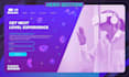 design website banner and landing page