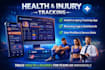design and develop a health and injury tracking app system