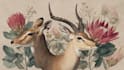 draw an animal and botanical illustration