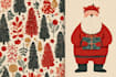 create cute christmas pattern and illustration