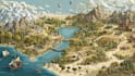 fantasy map illustration vector event map design tourist map