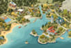 draw a custom map illustration, destination wedding map