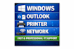 fix windows, outlook and printer issues remotely