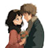 custom couple portrait one piece anime style