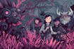 draw fantasy kids character illustration