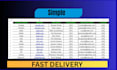 data entry typing work job, data entry work in excel, restaurant menu data entry