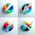 design a professional ai generated logo and thumbnails