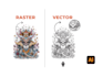 manually trace bitmap to vector for high quality printing