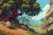 do fantasy landscape concept art