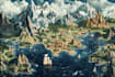 make fantasy map illustration