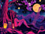 stunning illustration psychedelic, lifestyle, surrealism