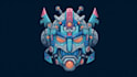 design creative robot head mascot logo
