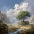 a fantasy landscape design illustrations