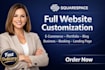 build squarespace website design redesign squarespace website development