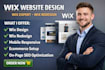 build wix website design wix website redesign and wix business website design