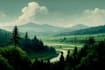 do landscape illustration and background concept art