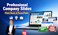 professional company presentation and pitch deck