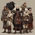 design dnd character art for dnd party and pathfinder