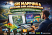 create custom gis maps, web maps and geospatial analysis with arcgis and qgis