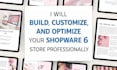 build, customize, and optimize your shopware 6 store professionally